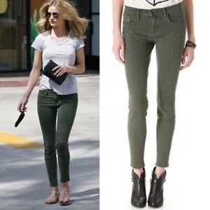 J BRAND | Vin Mantis | Moto | Mid-rise | Skinny | Army Green | Size 27